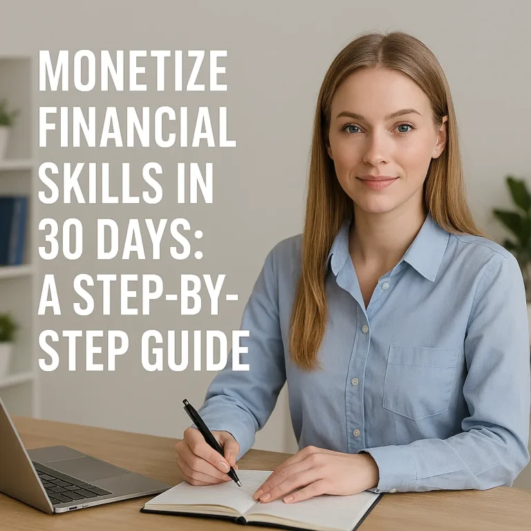 to Monetize Financial Skills